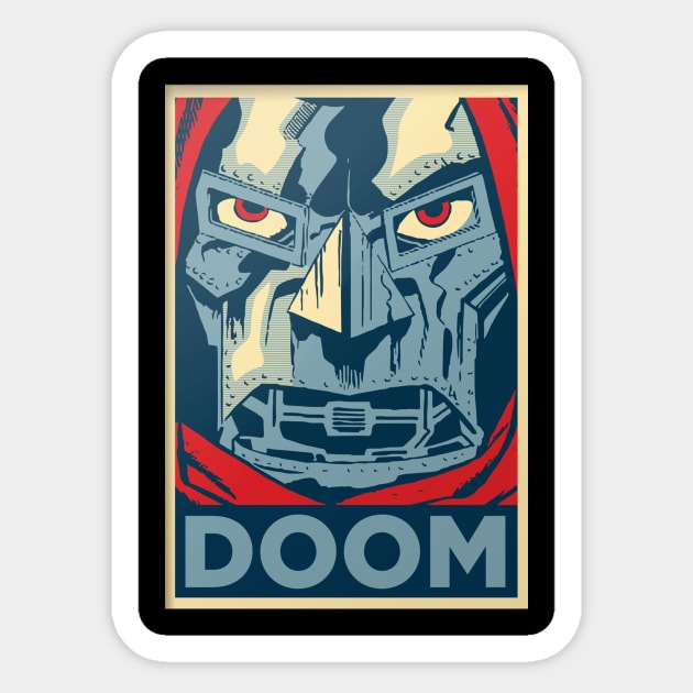 Doctor Doom Obey Sticker by Doctor Doom's Generic Latverian Storefront